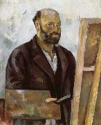 Paul Cezanne Self-Portrait with a Palette Germany oil painting artist